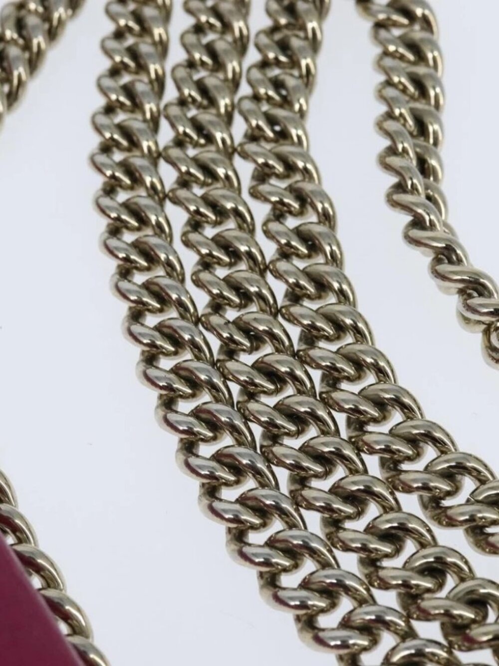 GUCCI Chain Soho Shoulder Bag Leather Pink Gold 336752 Auth - Picture 7 of 16